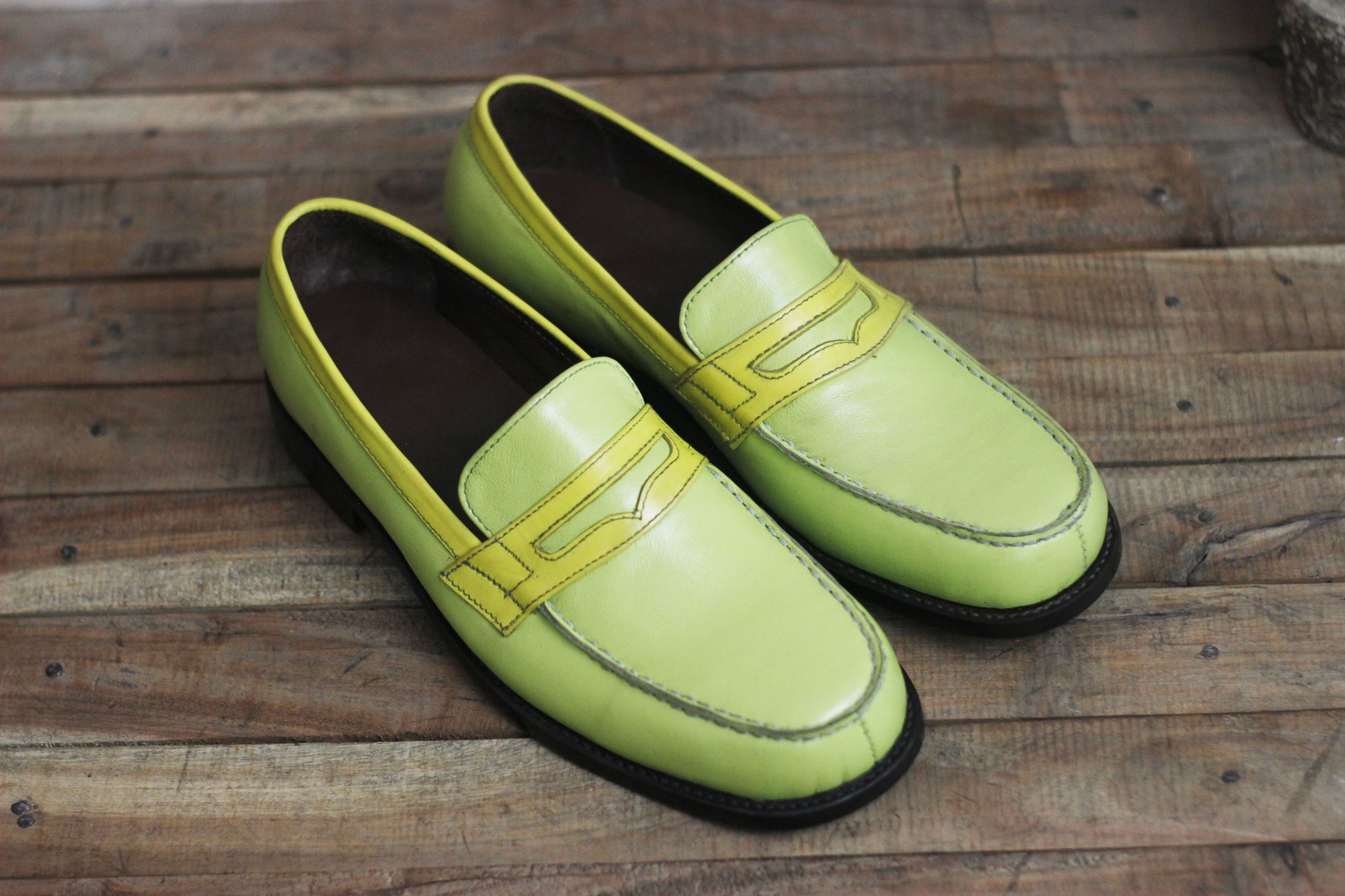 Handmade Multicolored premium Loafer Slip on Leather Shoes for Men