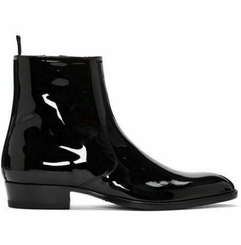 WEPINS Chelsea Boots for Men Leather Elastic Sided Anti-Slip  Wearable Waterproof Non Slip Work Classic (Color : Black, Size : 8) :  Clothing, Shoes & Jewelry