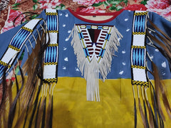 Old Style American Buckskin Buffalo Beaded Fringes Powwow Regalia War Shirt