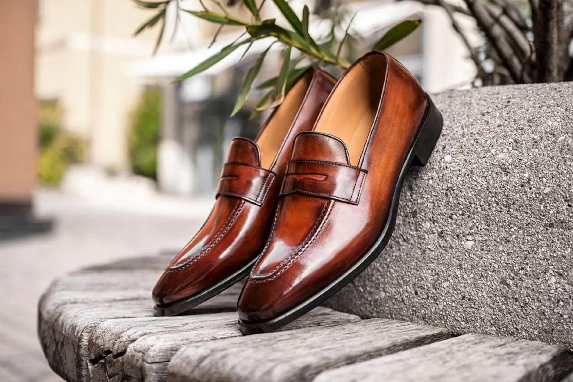 Handmade Leather Brown Loafer Shoes For Men's, Men Moccasin Shoes, Slip on Shoes For Men's, Gift Fotr Him