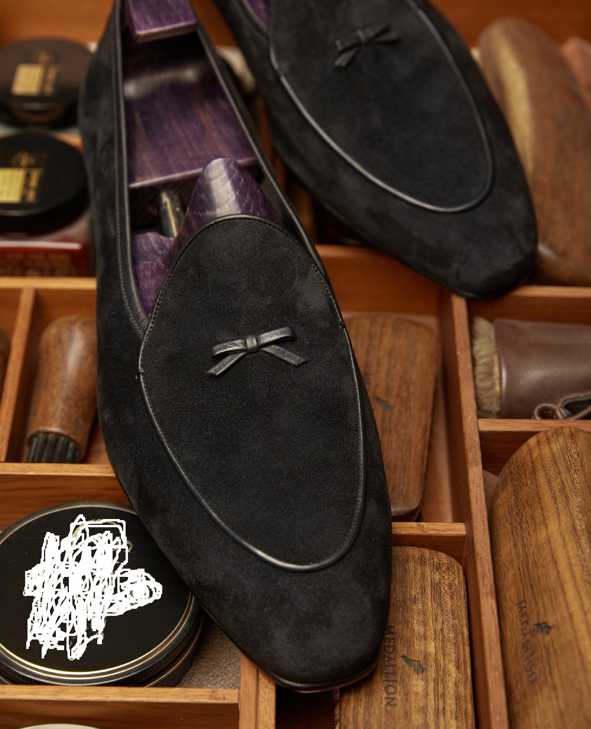 Men Handmade Black Suede Dress Shoes,  Leather Formal Loafer Shoes, Loafer Shoes For Men's
