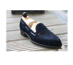 Top Trending Men's Hand Stitch Black Genuine Tassels Loafer Formal Shoes